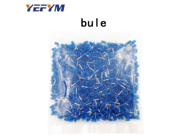 First picture~1000Pcs/lot tube insulating terminals E0512 E7512 E1012 E1512 E2512 E4012 E6018 insulated cable wire crimp connector( E7512 red )