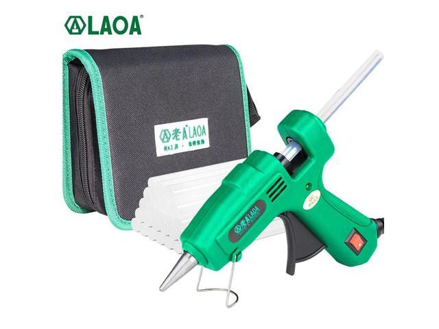 First picture~ 25W Hot Melt Glue Gun with 7MM Glue Sticks Mini Industrial Guns Thermo Electric Heat Gun Temperature Crafts Repair Tool DIY(EU white...