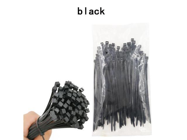 First picture~100Pcs/pack self-locking nylon cable ties 3*150mm 6 color plastic zip tie black wire binding wrap straps first batch of nylon(blue...
