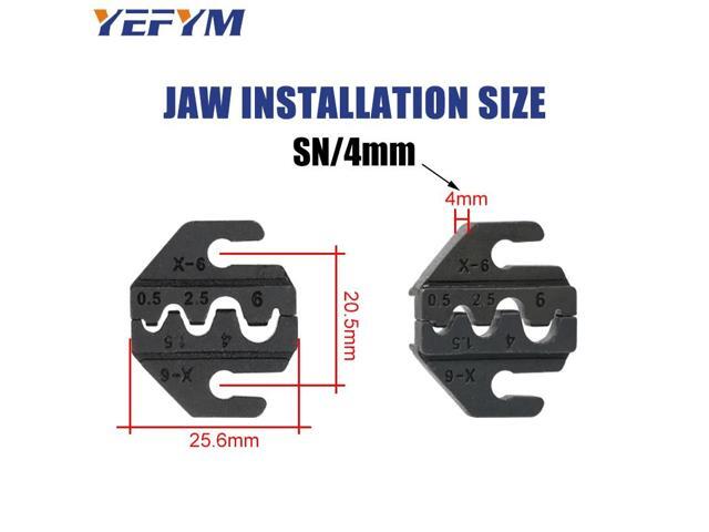 First picture~SN/4mm crimping pliers jaw for TAB 2.8 4.8 6.3 C3 XH2.54 2510 plug insulation tube terminal tools jaw width 4mm/pliers 190mm(Red...