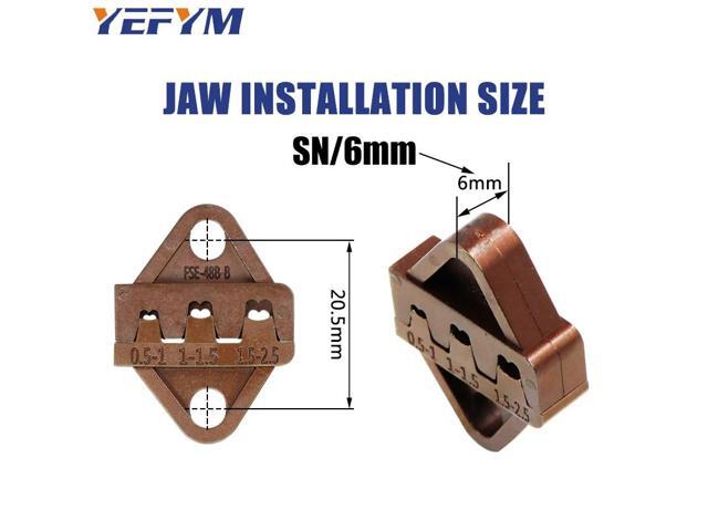 First picture~SN/6mm Crimping pliers SN jaw jaw width 6mm/pliers 190mm for TAB 2.8 4.8 6.3/C3 XH2.54 3.96 2510 plug spring SN-48B SN-28B(Gold...