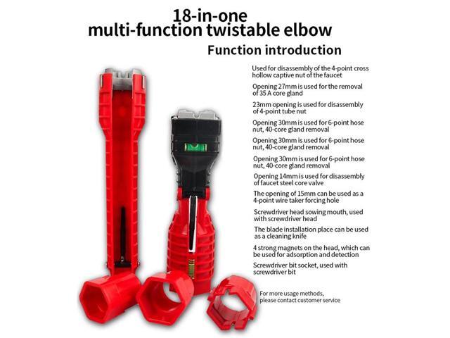 First picture~8 In 1 Sink Anti-Skid Maintenance Wrench Kitchen Bathroom Maintenance plumbing Tool Set Faucet Assembly pipe Installation...