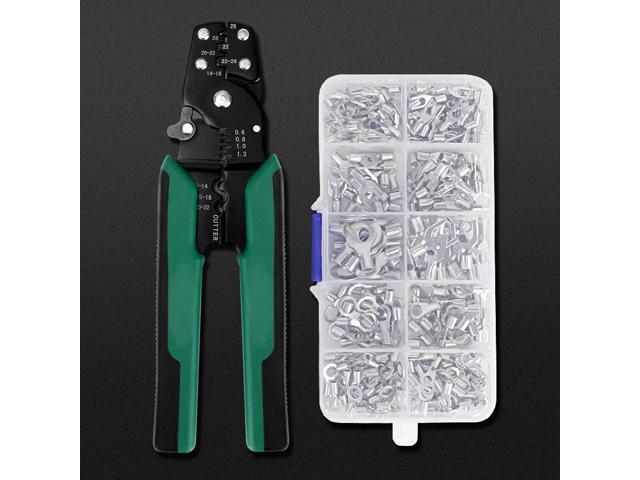 First picture~Electrical Connectors U Shaped O Shaped Wire Terminals 0.5-4MM Lugs Cable Terminal Wire Tips Car Ship Crimping pliers Tool...