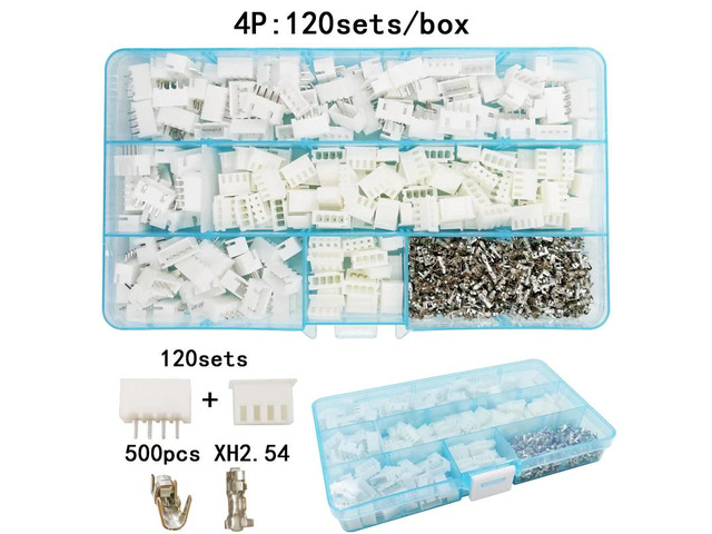 First picture~135sets/box suit pin 2.54mm XH2.54 connector plug + straight needl