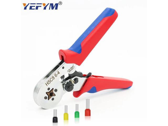 First picture~HSC8 6-6/6-4 pliers Crimp tools set for tube terminal and multifunctional stripping cutting wire pliers mini black tool bag(Red HSC8...