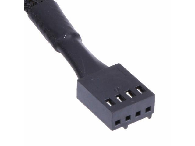 PC Fan Power 1 Female To 5 Male 4-pin Socket Fan Hub Splitter Cable Cooler USA