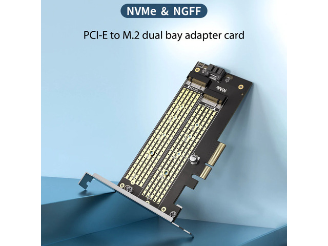 PCI-E To M.2 NVME NGFF Adapter Card M Key/B Key Hard Drive Adapter Mac Linux Windows Desktop Hard Drive Expansion Card