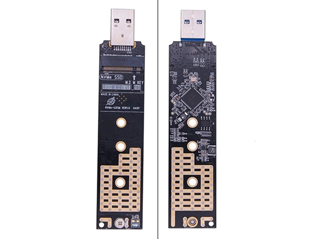 M.2 NVME to USB Adapter M-Key M.2 NGFF NVME to USB 3.1 Card Reader M.2 NVME SSD Adapter Card for PC