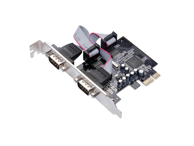 PCI-E Card to 2 Serial Port RS232 Expansion Cards 2 Ports 9922 Riser Card Serial Controller PCI-E Adapter for Expansion Bus
