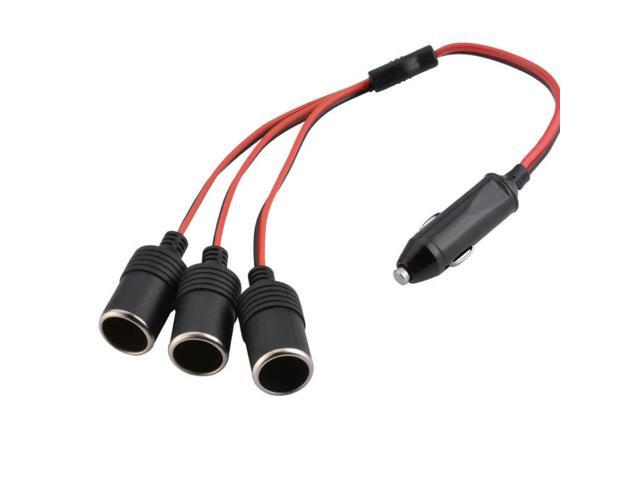 4 In 1 Car Charger Cigarette Lighter Splitter Female Socket Plug Power Adapter Connector Auto Cable Input 12V 24V Socket