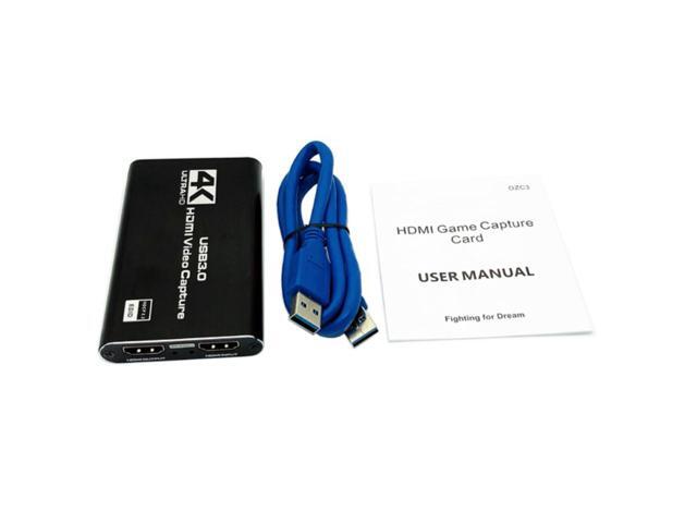 HDMI Video Game Capture Card Video USB3.0 HD 4K 60HZ 1080P 60Fps HDMI to USB Output Live Streaming For PC XBOX MAC Plug and Play