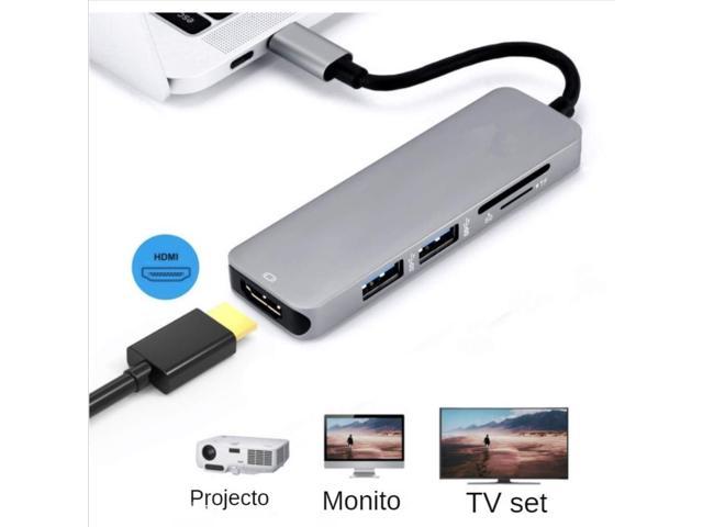 Type C To HDMI-compatible 4K USB C 3.0 SD TF Card Reader Adapter for MacBook Samsung Dex Xiaomi 10 Projector TV Monitor
