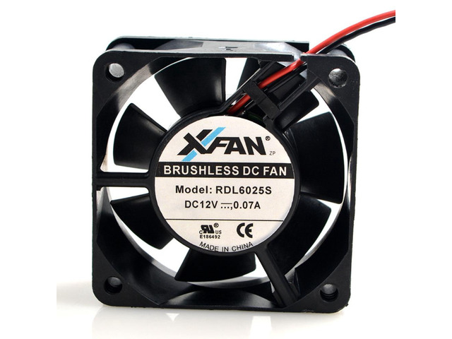 FOR XFAN RDL6025S 12V 0.07A 6CM 6025 2 Line silent pc Chassis Cooling Fan