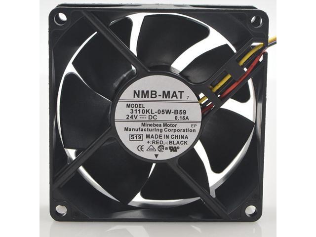 FOR NMB 3110KL-05W-B59 8cm 8025 24V 0.15A 8cm 3-wire converter fan