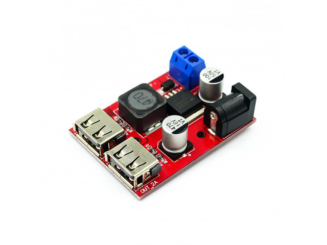 LM2596 LM2596S Dual USB DC-DC 9V 12V 24V 36V to 5V 3A Step Down Buck Converter Board Car Charger Solar Power Supply Module