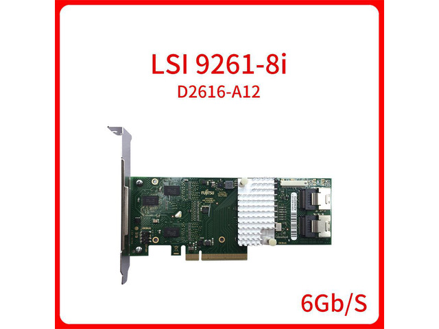 LSI 9261-8i 8-Port 6GB/s PCI-e 2.0 SAS SATA Mega Raid Controller Card