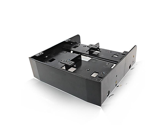 5.25' To 3.5' 2.5' Hdd/Ssd Floppy-Drive Bay ray Bracket Mounting HDD Adapter SSD Hard Drive Supports up to 6*2.5' hard drives