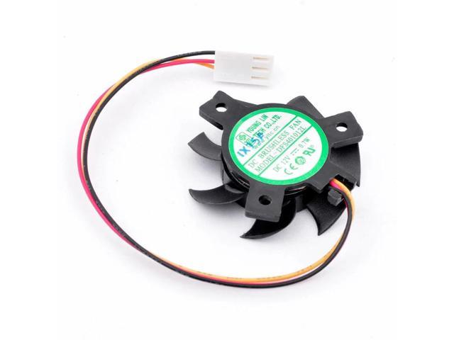 Photos - Computer Cooling Utek DFS401012L Diameter 37mm, hole pitch 25x25x25mm DC12V 0.7W 3 wires, coolin 