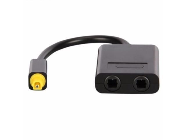 Dual Port Toslink Digital Optical one divide into two Audio patch cord Splitter Fiber Optic Audio Cable 1 In 2 Out