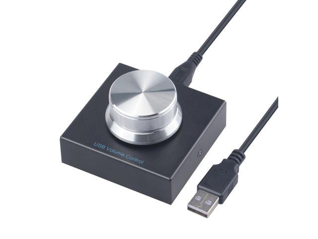 Usb Volume Control, Lossless PC Computer Speaker Volume Controller Knob, Adjuster Digital Control With One Key Mute Functi