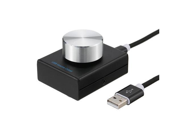 USB Volume Control Computer Speaker Audio Volume Controller Adjuster with One Key Mute Function For PC Desktop Live Office