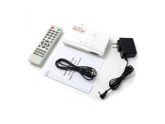 1080P HDMI DVB-T DVB-T2 TV Tuner Receiver TV Set-top Box Digital Terrestrial HDMI/AV OUT for PC LCD CRT Monitors