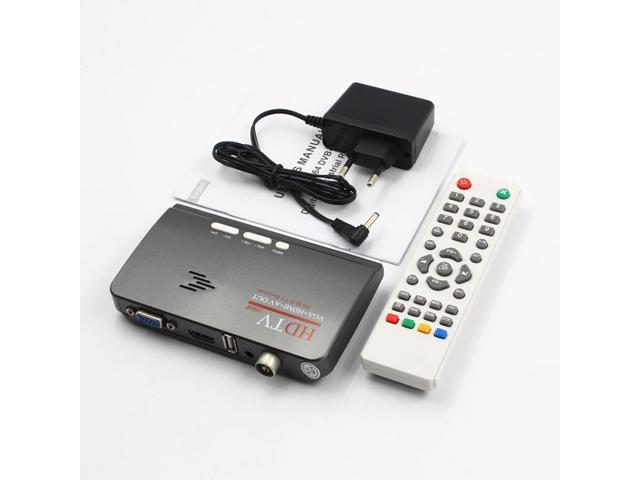 DVB-T/DVB-T2 TV Tuner Receiver DVB T/T2 TV Box VGA AV CVBS 1080P HDMI digital HD Satellite receiver for LCD/CRT Monitors