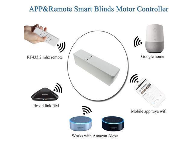 WiFi Tuya DIY Smart Motorized Chain Roller Blinds Shade Shutter Drive Electric Curtain Motor With Batrery Alexa Google Control