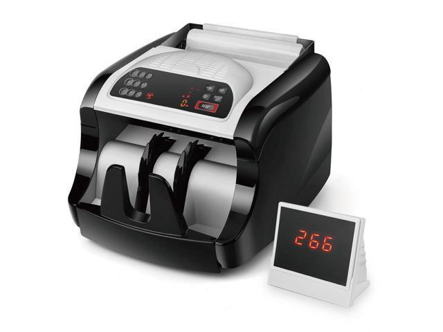 Money Bill Counter Machine with Fake UV, MG, IR Counterfeit - Portable Digital Electronic Cash Currency Banknote Counting Automatic Detection...