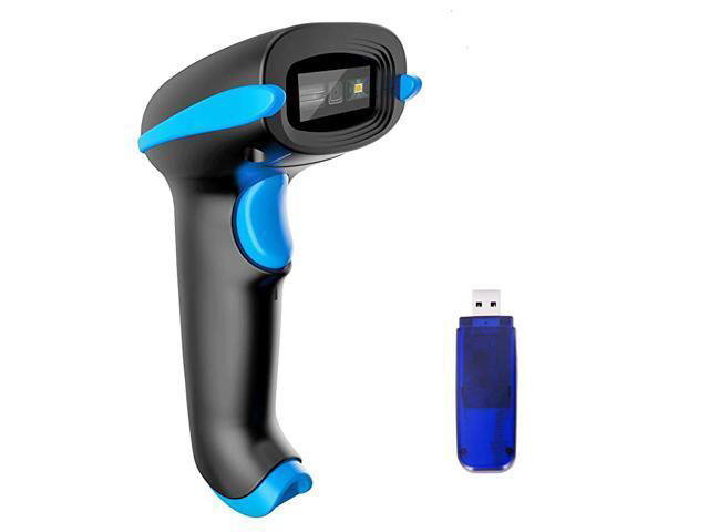 Wireless 2D Barcode Scanner 400m Long Transmission Distance 2in1 Wireless USB Wired 1D QR PDF417 Data Matrix Bar Code Scanner Cordless CMOS Image...
