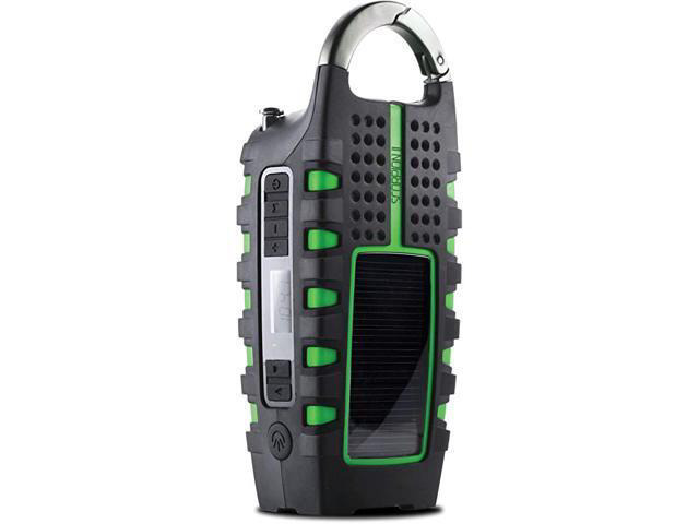 Rugged Multipowered Portable Emergency Weather Radio Flashlight Green NSP101WXGR