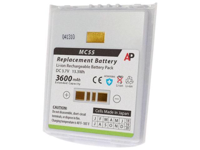 Replacement Battery for MC55, MC55A0-HC. 3600 mAh Extended Capacity (White)
