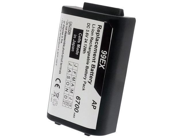 Replacement Extended Battery for Hand Held Product (HHP) Dolphin 99EX Series Scanners. 6700 mAh