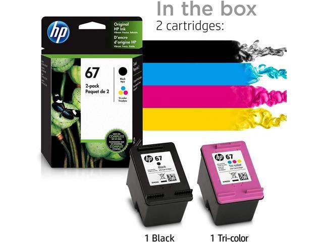 HP - 67 2-Pack Standard Capacity Ink Cartridges - Black/Tri-color - image 6