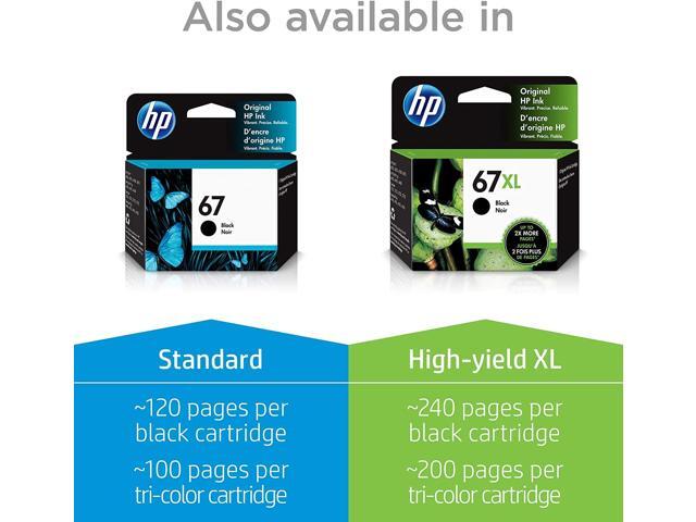 HP - 67 2-Pack Standard Capacity Ink Cartridges - Black/Tri-color - image 7