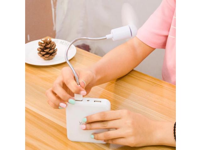 USB Mini Fan Notebook Desktop Cooling Fan Cooler Plastic Easy to carry Air Conditioning Appliances For Computer and power Bank photo