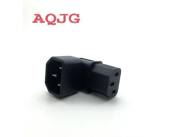 Right Angled IEC Adapter UP Angled IEC 320 C14 to C13 Adapter for lcd wall mount TV 1pcs
