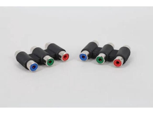 Jack Connector Coupler Adapter Triple 3RCA AV Audio Video Female Extension Adaptor For Multimedia
