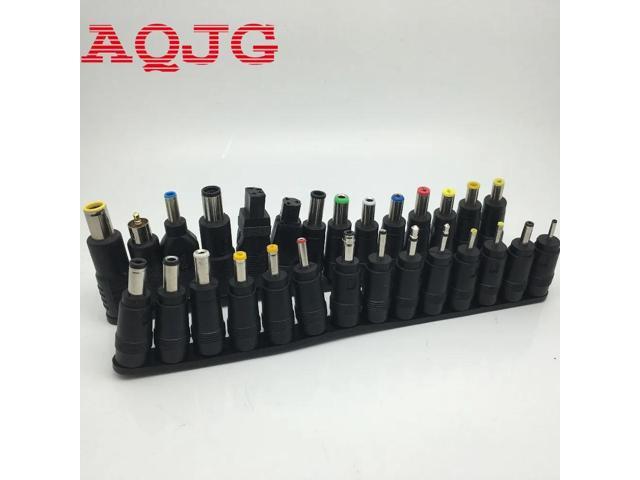 Universal 28pcs 5.5x2.1mm Multi-type Male Jack DC Plugs AC Power Adapter Computer Cables Connectors For Notebook Laptop