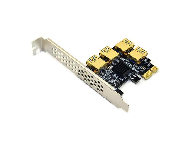 Riser USB 3.0 PCI-E Express 1x to 16x Riser Card Adapter PCIE 1 to 4 Slot PCIe Port Multiplier Card for BTC Miner Mining