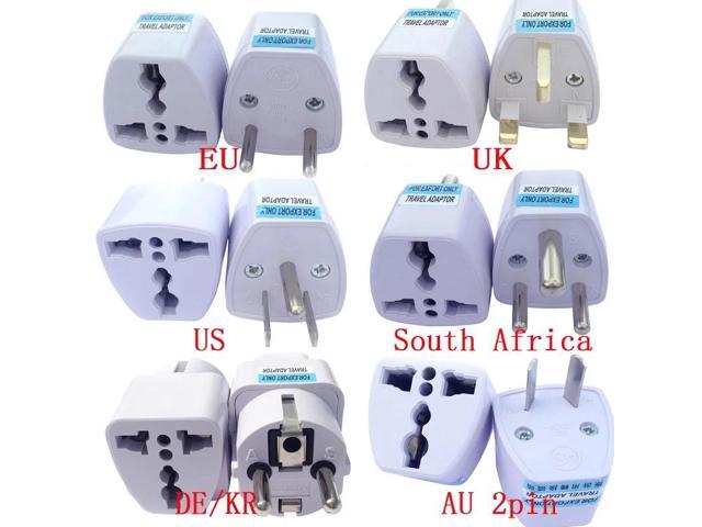 1PC Universal US UK AU To EU Plug USA To Euro Europe Travel Wall AC Power Charger Outlet Adapter Converter 2 Round Pin Socket