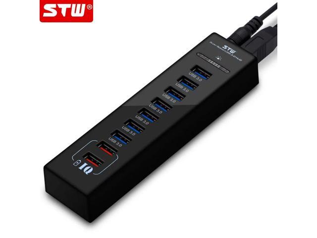 USB Charging Hub 7 Port USB 3.0 Hub With Power Supply 2 port IQ Charging 2.4A USB3.0