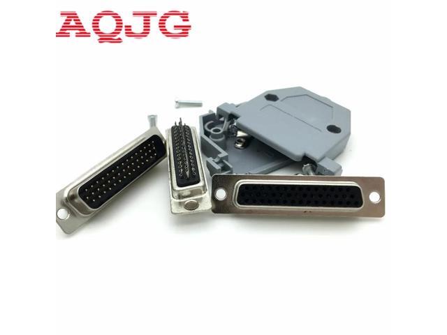 1pcs DB44 D-Sub 3 Row Male Solder Plug Connector with Shell Hood Hoods Cover DB44 Female Solder
