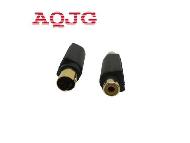 Brand RCA Female Composite to S-Video svideo Male Adapter Adaptor Converter Connector 5PCS