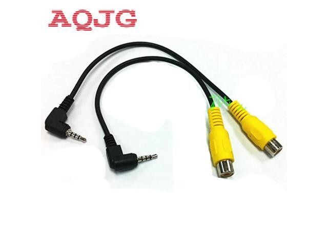 2.5MM AV-IN Adapter Cable 2.5MM GPS Navigator Reversing Camera Conversion Cable 2.5 Turn RCA AV Connector
