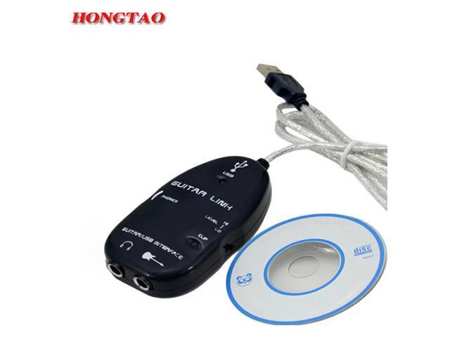 USB Guitar Interface Link Cable for PC /MAC Recording Music Recorder Adapter usb guitar sound effect guitar Computer Cables