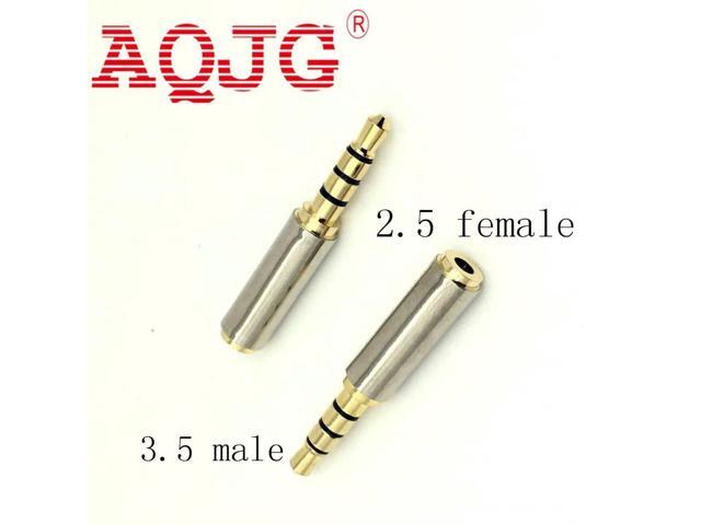 2.5 mm Female Jack to 3.5 mm Male 4 Tracks Stereo Adaptor Connector