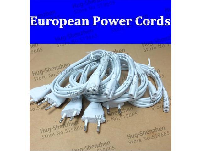 2Pcs Volex EU European 2-Prong Port AC Power Cord Cable For Mac Mini Router for apple TV PS2 PS3 Slim Power Cable