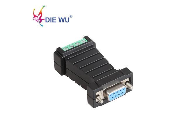 DIEWU RS232 to RS485 Adapter Switch Passive converter Communication Converter Port-Powered Surge protection