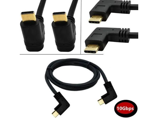 90° Angle usb 3.1 Type C to usb-C Cable (5A) type-c Quick Charger and data cable